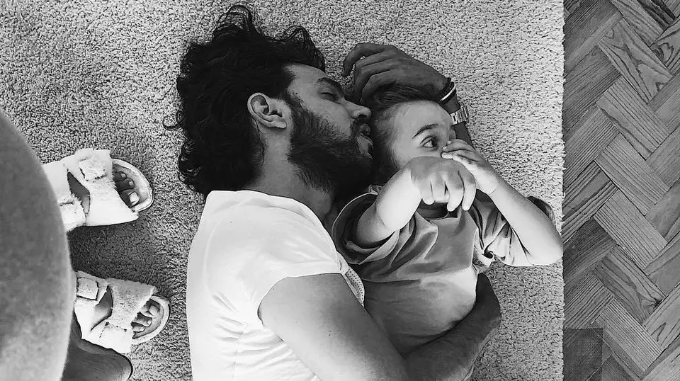 Diogo Clemente com o filho mais velho, Santiago