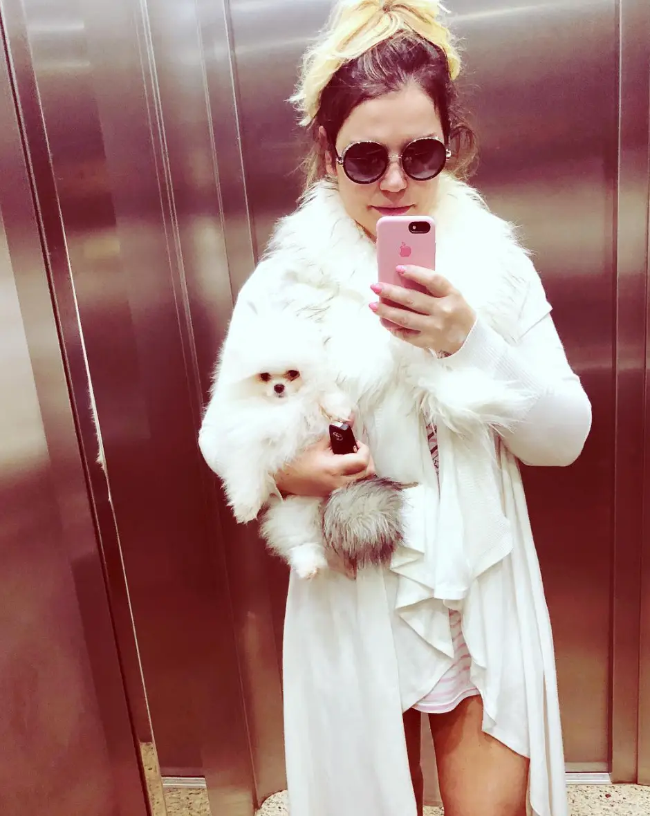 Cão de Katia Aveiro fica camuflado no seu casaco