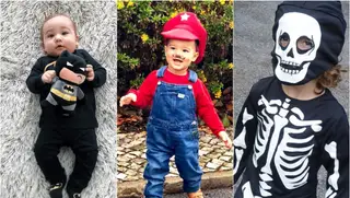 Famosos vestem filhos a rigor para o Halloween