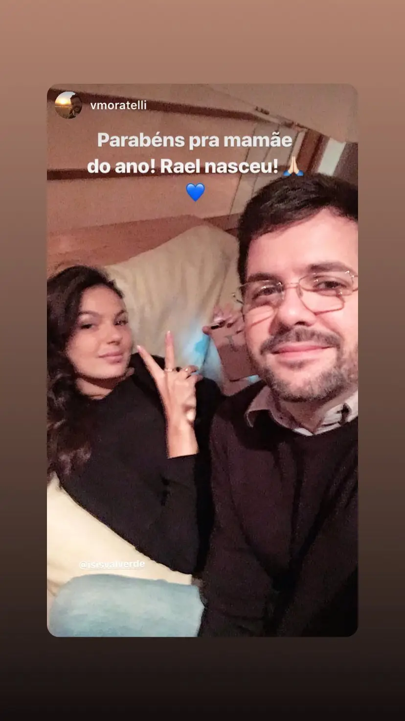 Filho de Isis Valverde já nasceu!