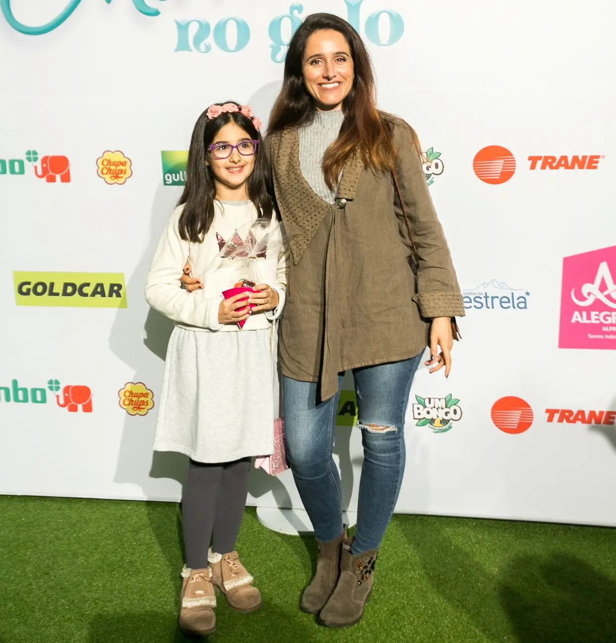 Marta Fernandes com a filha, Maria