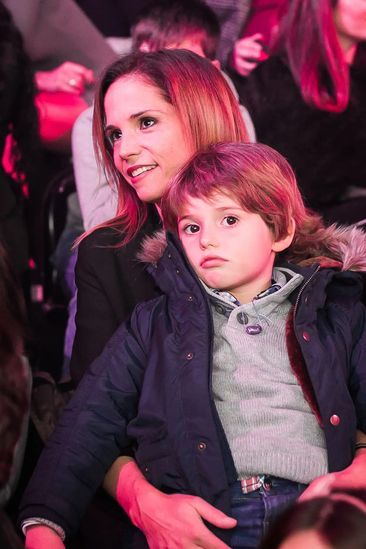 Márcia Leal com o filho, Lourenço