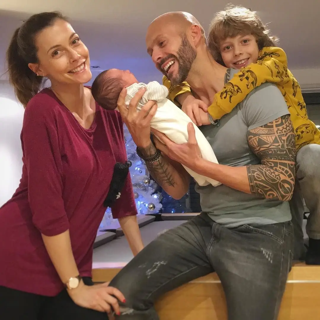 Cláudia Borges, Samuel Fortuna com os filhos Rodrigo e Carolina