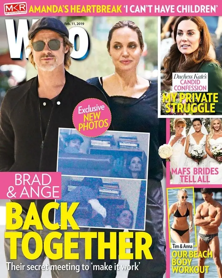 Fotos revelam reencontro 'difícil' entre Angelina Jolie e Brad Pitt