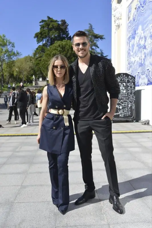 Laura Figueiredo e Mickael Carreira juntos na ModaLisboa