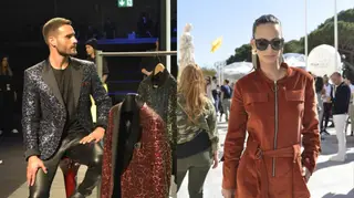 Lúcia Garcia assiste ao desfile do ex-marido, Isaac Alfaiate, na Moda Lisboa