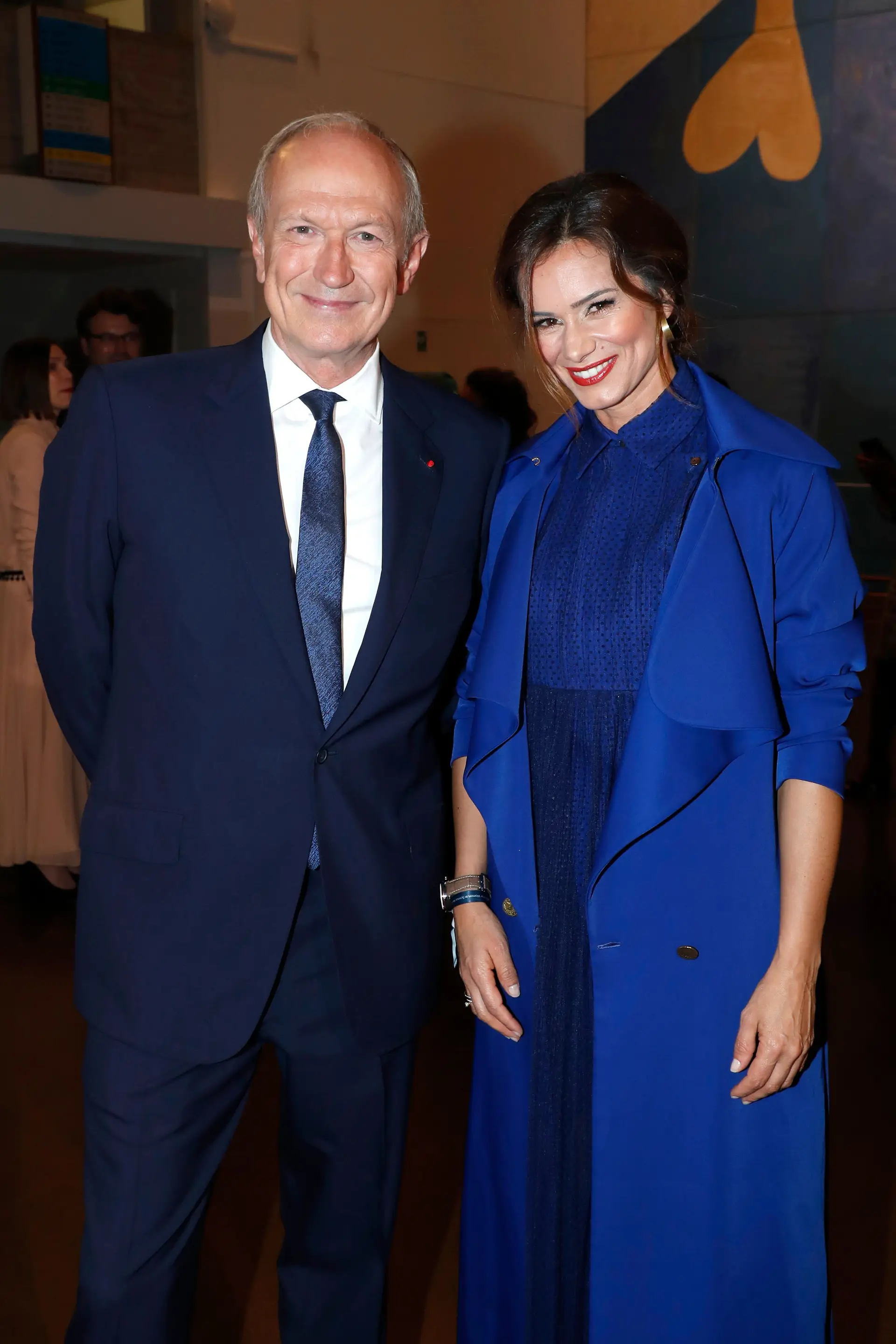 Cláudia Vieira e Jean-Paul Agon, charmain e CEO da L'Oreal