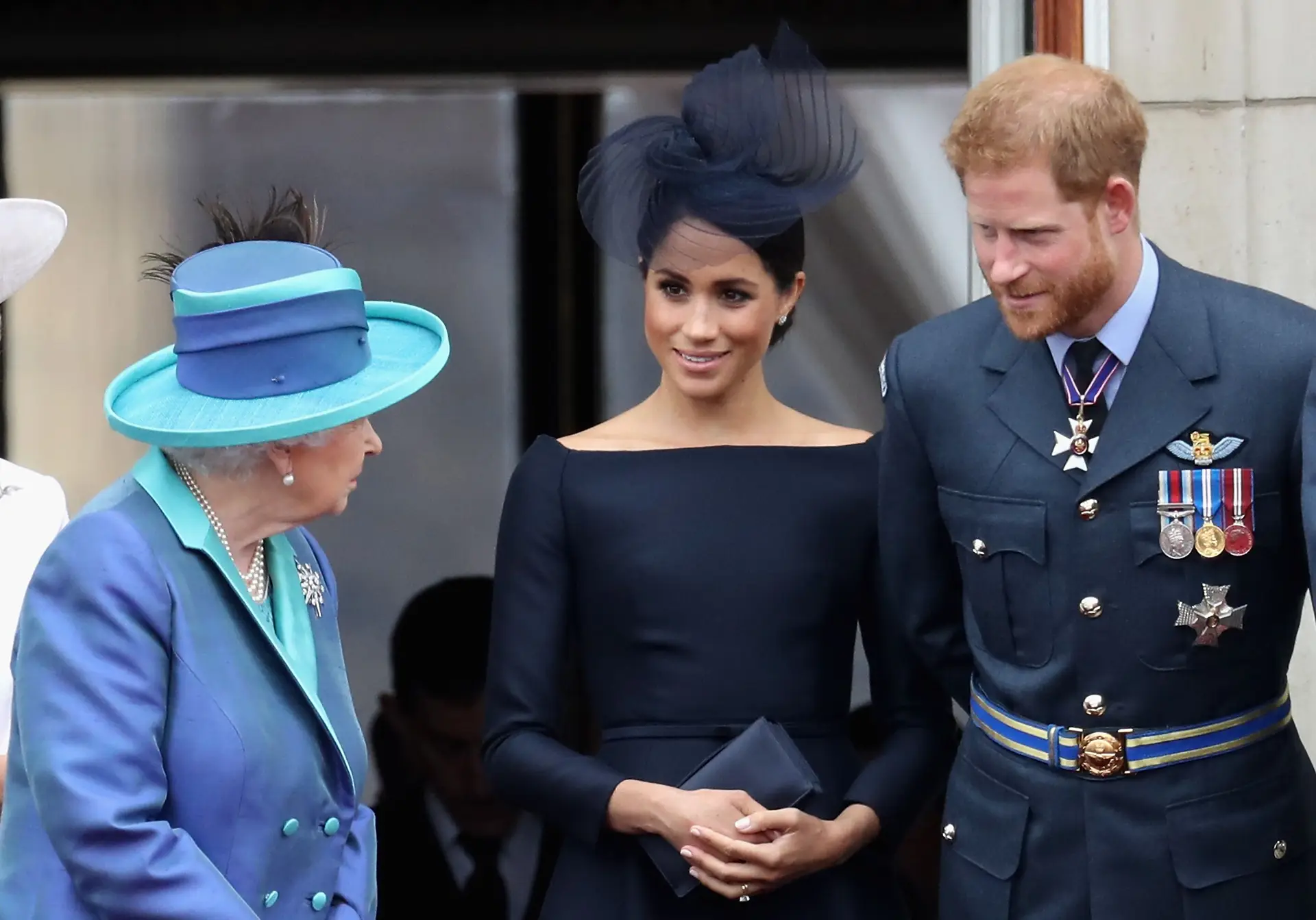 Rainha Isabel II, Meghan Markle e príncipe Harry