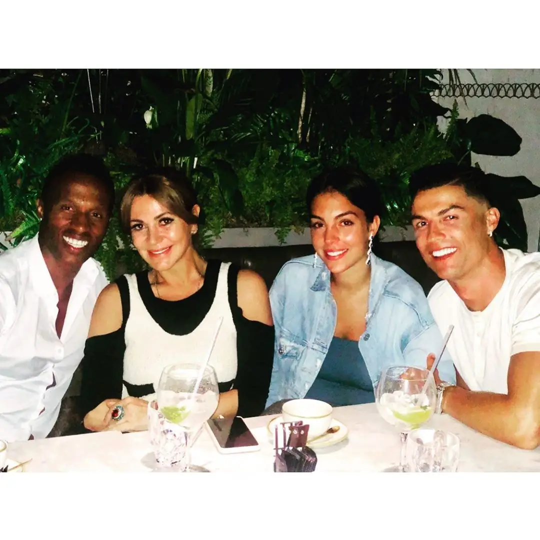 José Semedo, Sílvia Rizzo, Georgina Rodríguez e Cristiano Ronaldo.