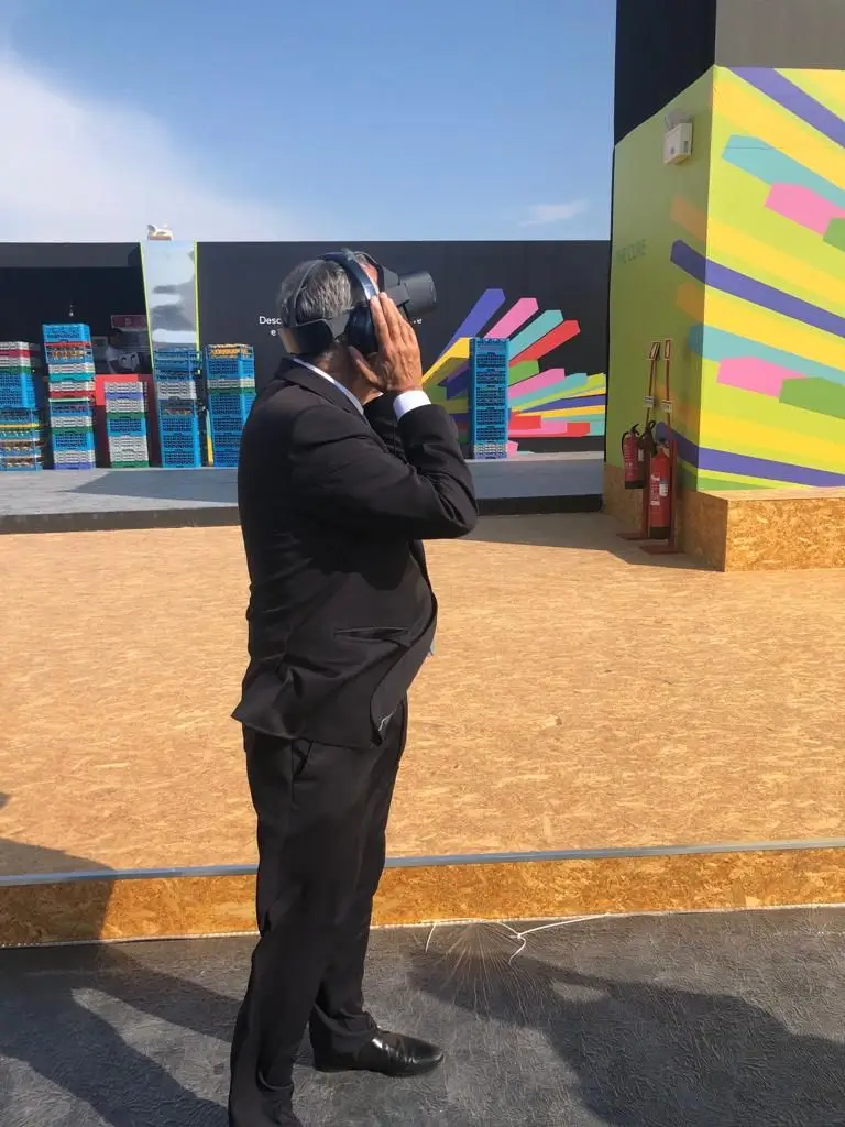 Marcelo Rebelo de Sousa rendido à tecnologia 5G do NOS ALIVE 2019