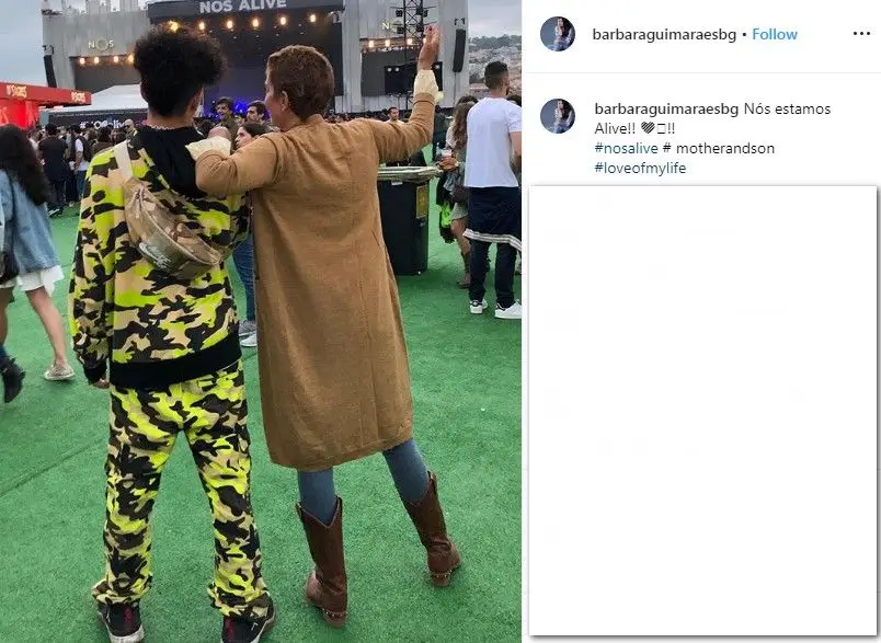 Bárbara Guimarães partilha fotografia rara com o filho