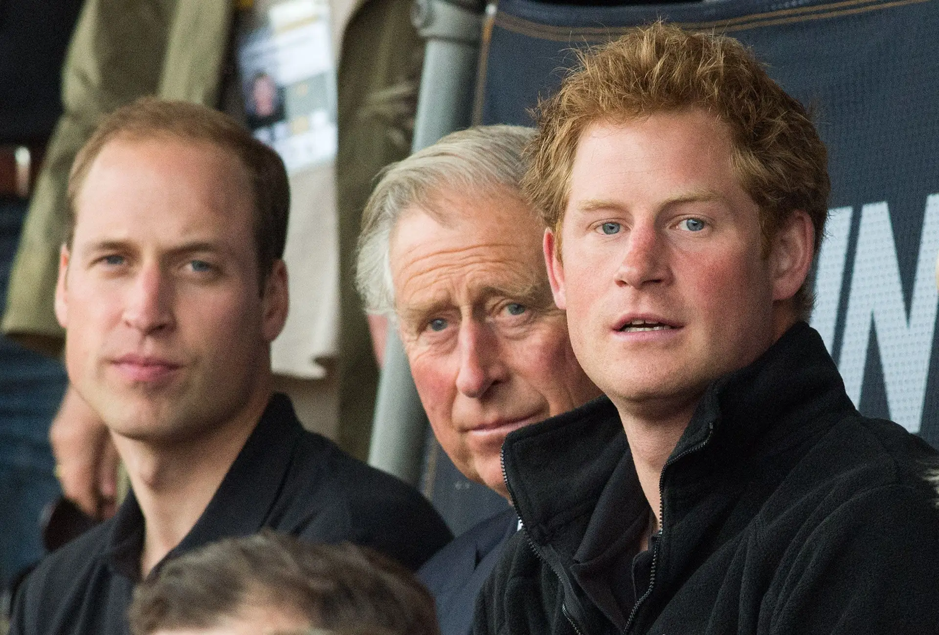 William, Charles e Harry.