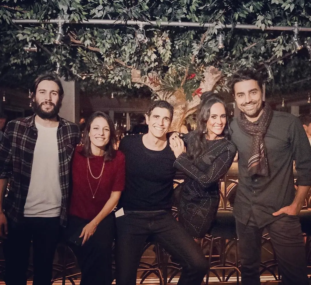 João Gomes, Carminho, Reynaldo Gianecchini, Francisca e Ricardo Pereira 