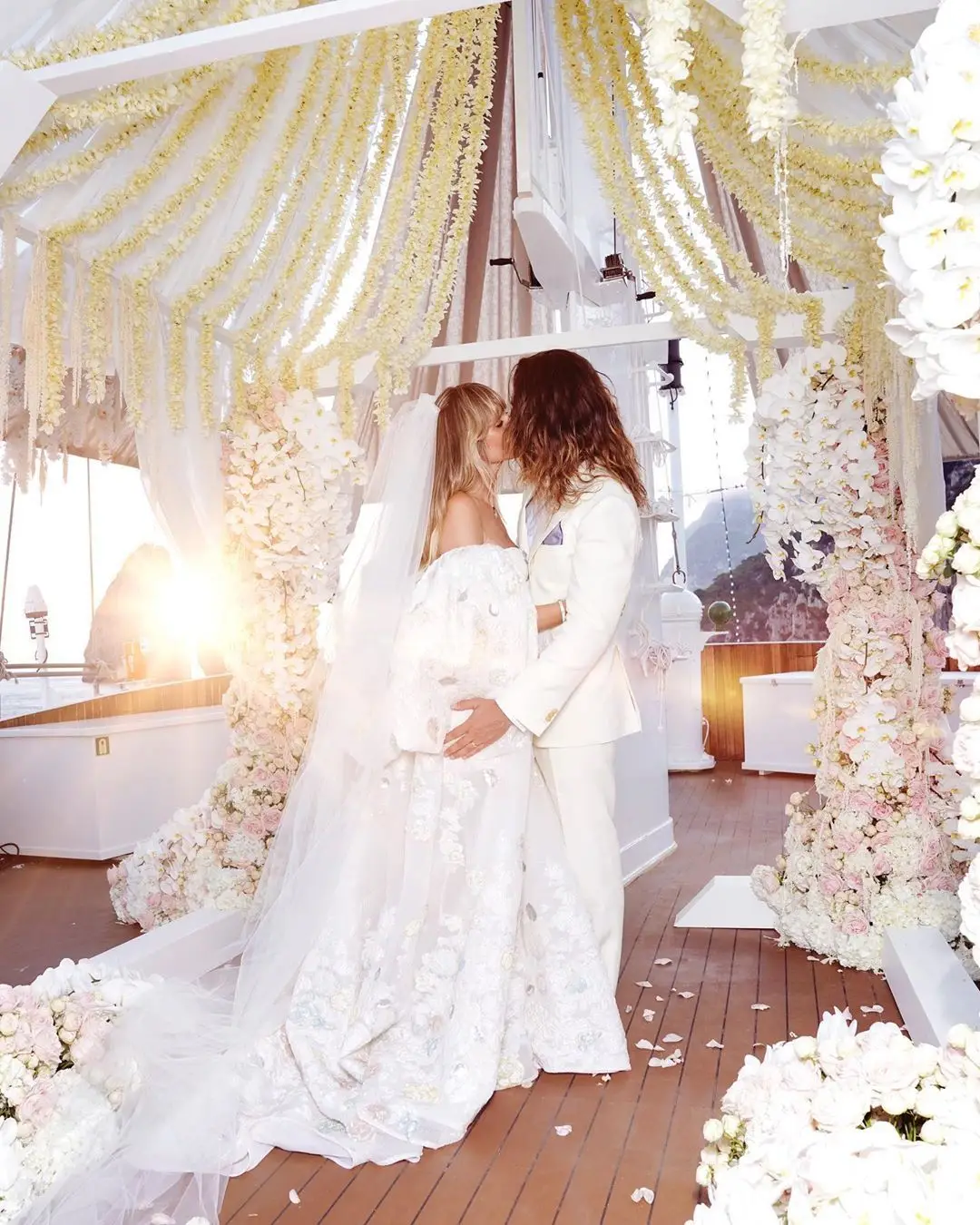 A primeira fotografia do casamento de Heidi Klum e Tom Kaulitz: "Nós fizemo-lo"
