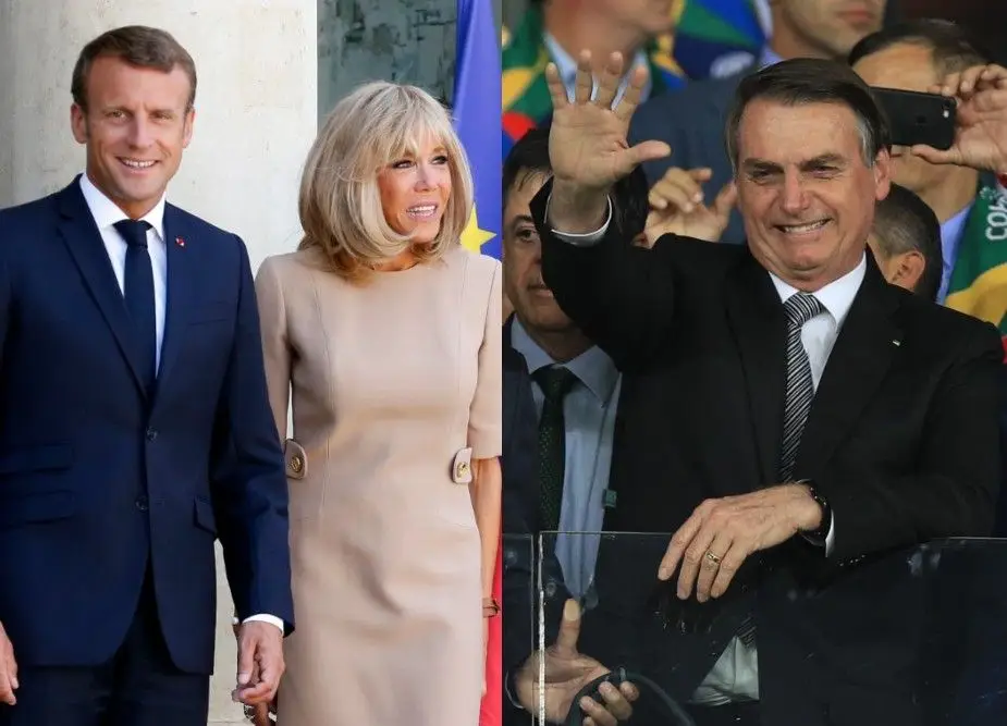 Bolsonaro tece comentário sobre mulher de Macron e presidente francês reage: "Extremamente rude"