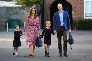 Princesa Charlotte, Kate Middleton, príncipe George e príncipe William