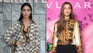 Georgina Rodríguez e Irina Shayk juntas na Semana da Moda de Milão