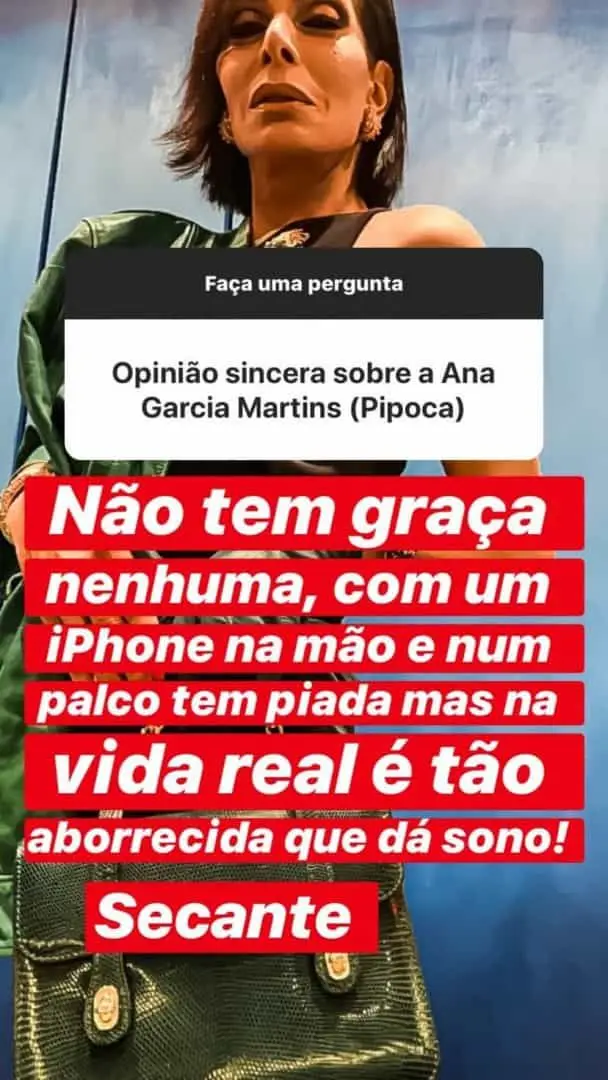 José Castelo Branco critíca 'A Pipoca Mais Doce': "É tão aborrecida que dá sono!"