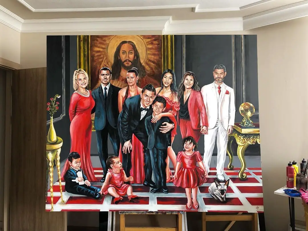 Cristiano Ronaldo e família 