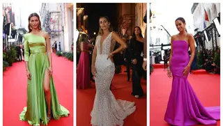 Globos de Ouro: os looks coloridos das apresentadoras do Fama Show