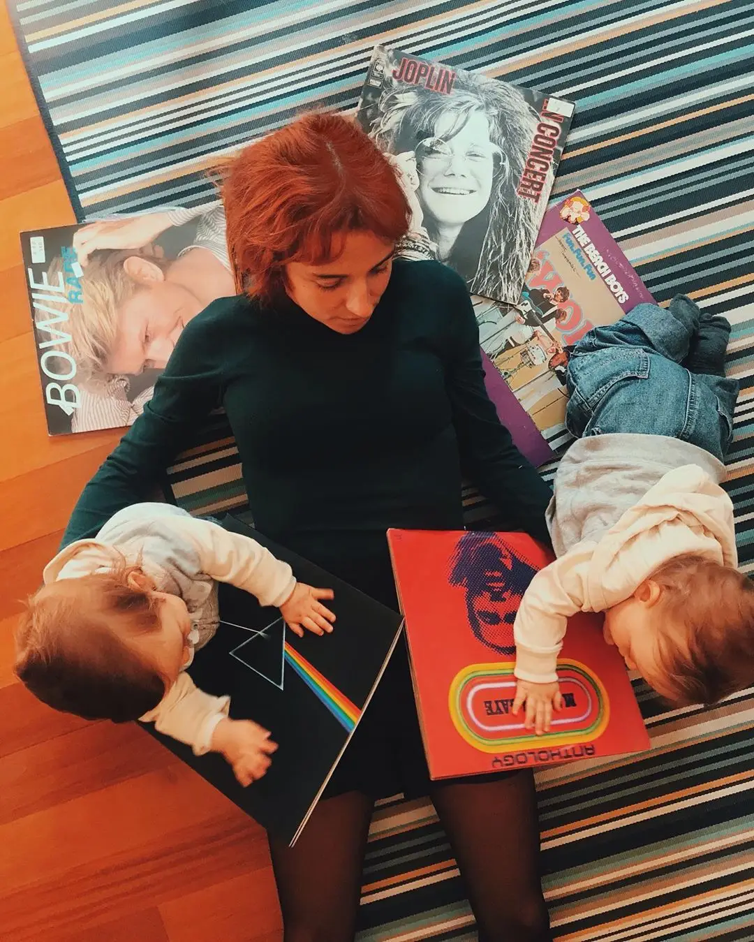 Inês Herédia com os filhos Tomás e Luís