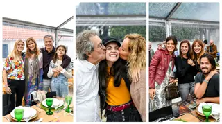 Famosos levam família para almoço especial com jogos e música à mistura