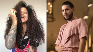 Ousada, Blaya posa em 'topless' ao lado de Conan Osíris