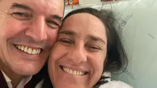 João Baião visita Maria Rueff depois do enfarte do miocárdio: "Mulher de fibra"