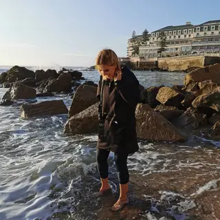 Cristina Ferreira na praia da Ericeira