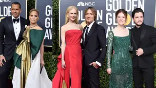 O amor na passadeira vermelha dos Golden Globe Awards