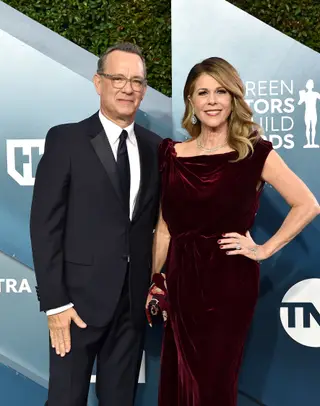 Tom Hanks e a mulher, Rita Wilson