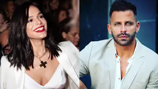 Henri Castelli namora com sósia de Bruna Marquezine