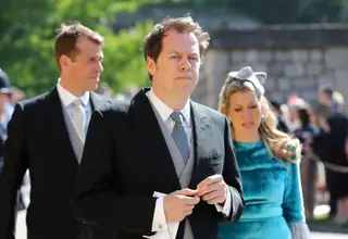Tom Parker Bowles no casamento de Harry e Meghan Markle em 2018