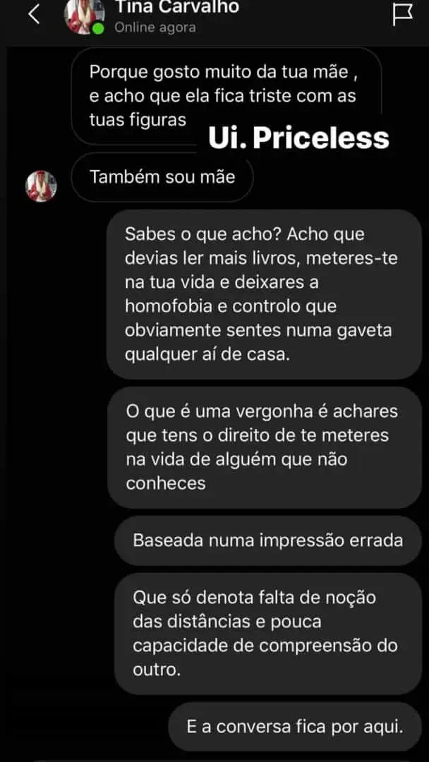 Rui Maria Pêgo expõe mensagens homofóbicas e responde à letra