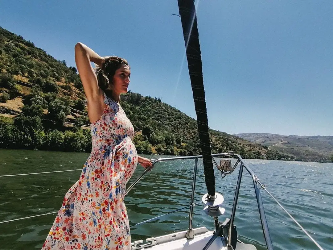 Já se nota a barriga de grávida de Sandra Barata Belo
