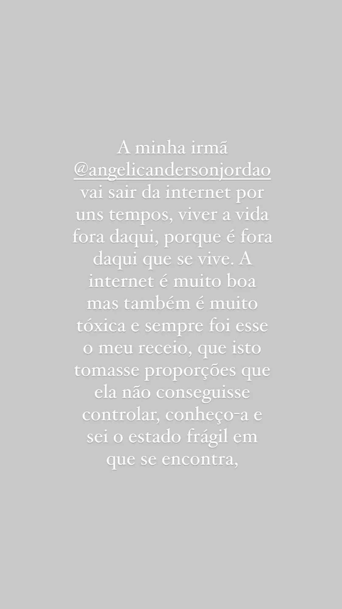 Acusada de não apoiar a irmã, Mel Jordão afirma: "Conheço-a e sei o estado frágil em que se encontra"