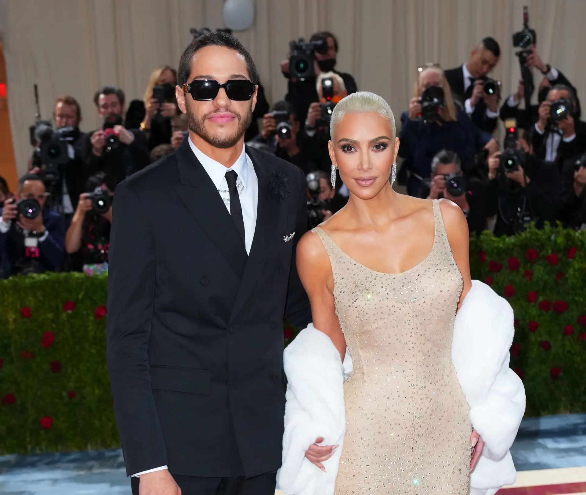 NEW YORK, NEW YORK – MAY 02: Pete Davidson and Kim Kardashian attend The 2022 Met Gala Celebrating “In America: An Anthology of Fashion” at The Metropolitan Museum of Art on May 02, 2022 in New York City. (Photo by Gotham/Getty Images)