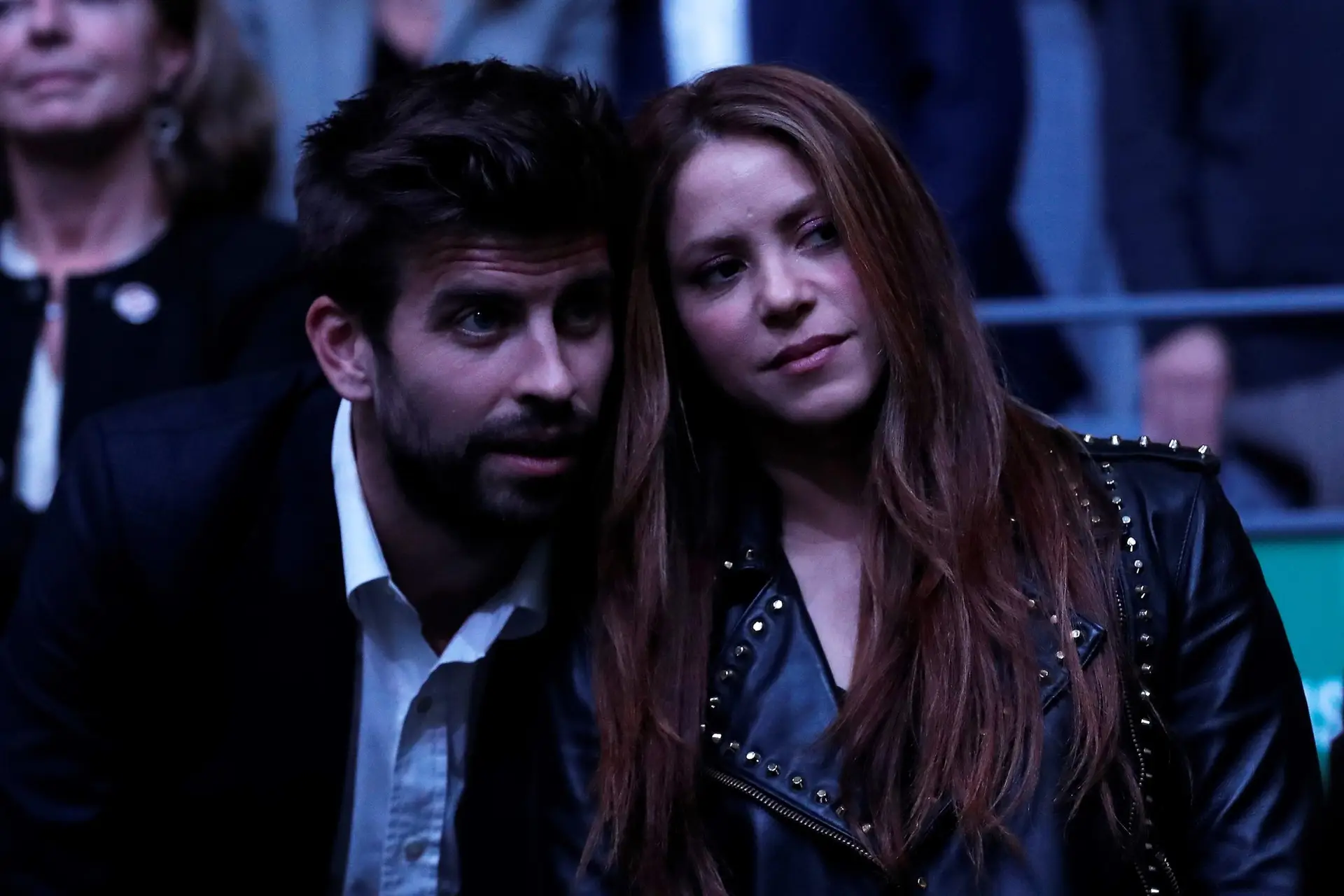MADRID, SPAIN – NOVEMBER 24: Barcelona’s football player Gerard Pique and Colombian singer Shakira attend the final ceremony of 2019 Davis Cup final at La Caja Magica on November 24, 2019 in Madrid, Spain. (Photo by Burak Akbulut/Anadolu Agency via Getty Images)