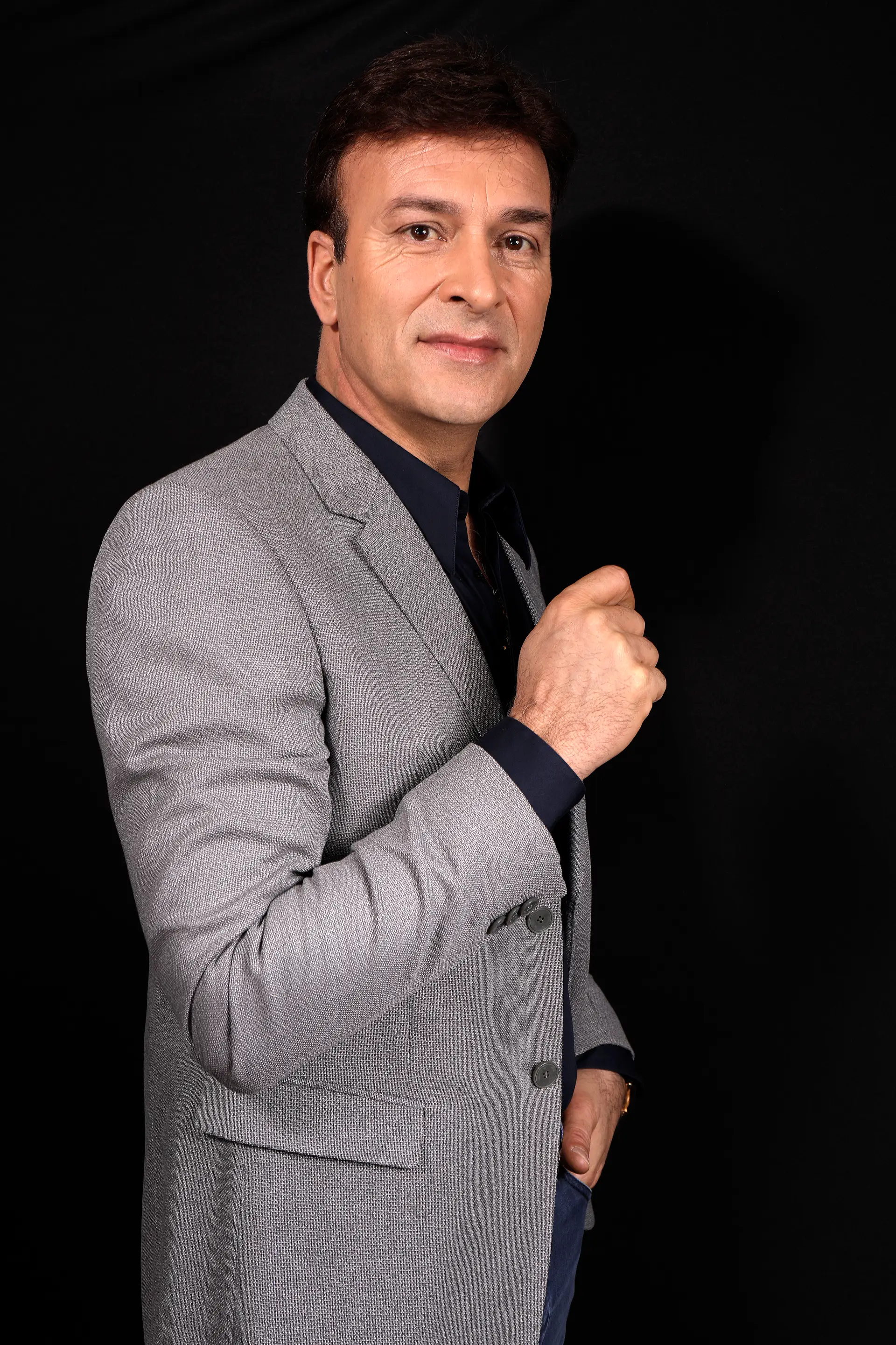 PARIS, FRANCE – 01/11/2017: Singer Tony Carreira poses during a portrait session in Paris, France on 01/11/2017. (Photo by Eric Fougere/Corbis via Getty Images)