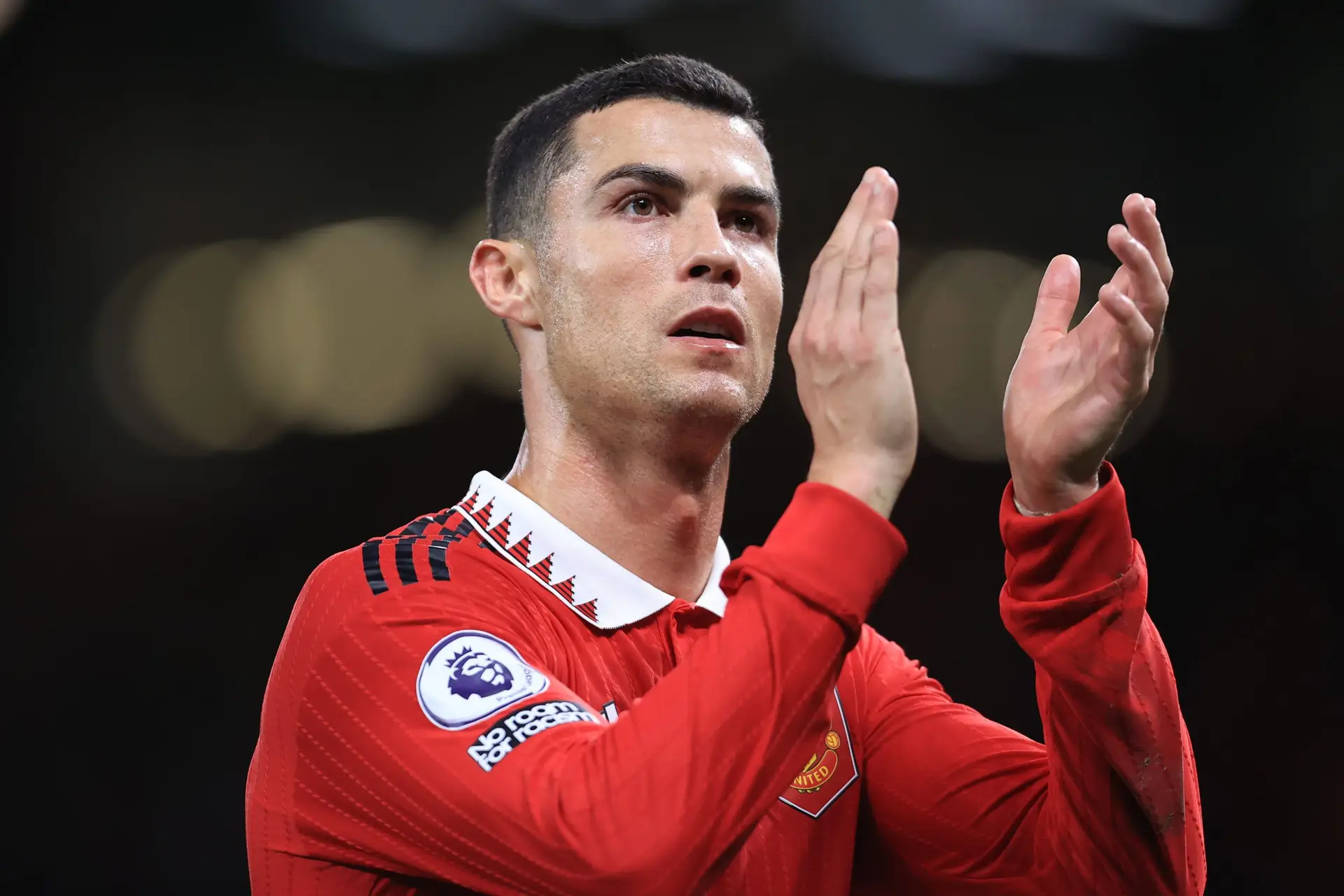 MANCHESTER, ENGLAND – OCTOBER 30: Cristiano Ronaldo of Manchester United during the Premier League match between Manchester United and West Ham United at Old Trafford on October 30, 2022 in Manchester, United Kingdom. (Photo by Simon Stacpoole/Offside/Offside via Getty Images)