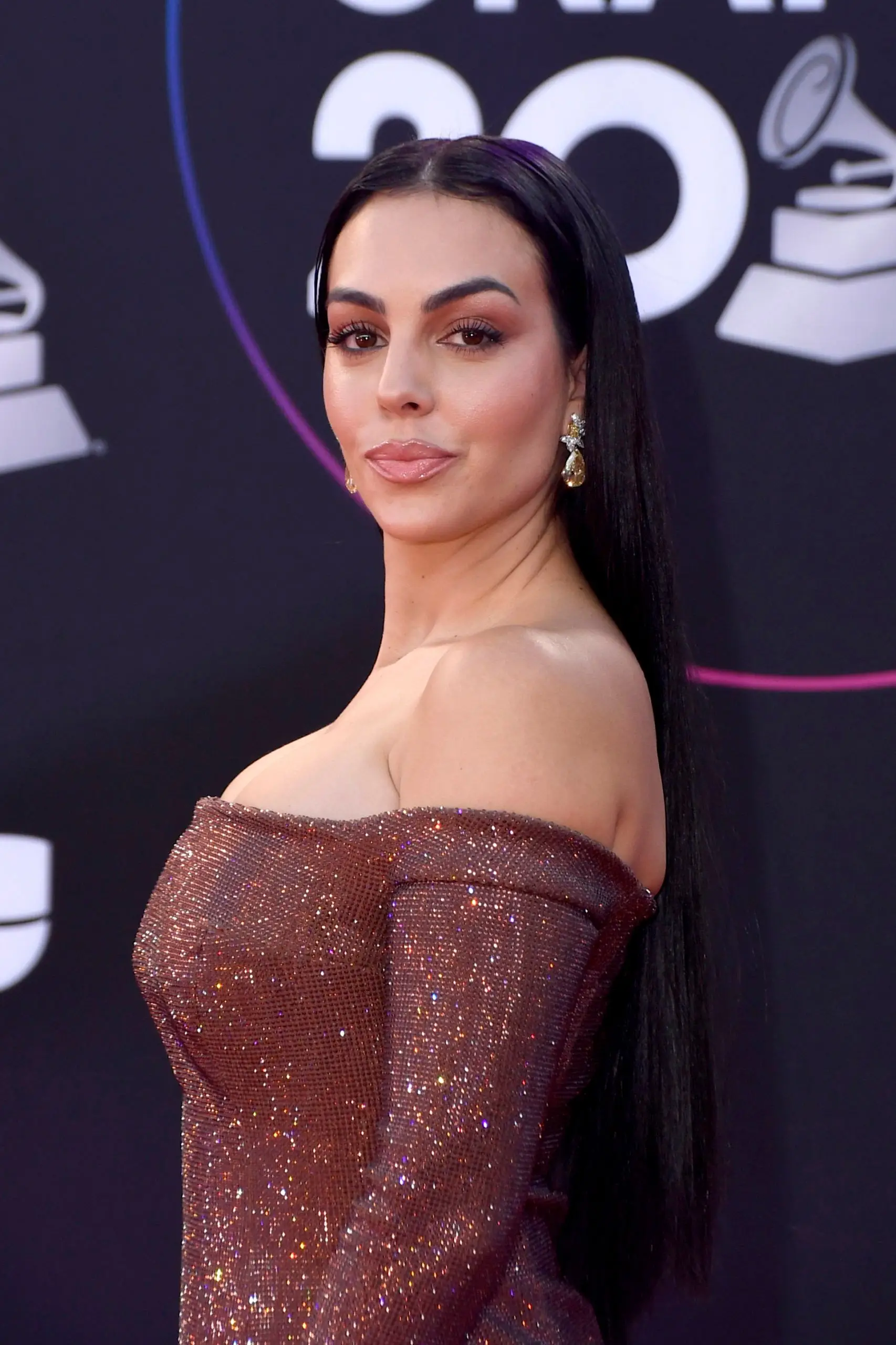 LAS VEGAS, NEVADA – NOVEMBER 17: Georgina Rodríguez attends the 23rd Annual Latin GRAMMY Awards at Michelob ULTRA Arena on November 17, 2022 in Las Vegas, Nevada. (Photo by Mindy Small/WireImage)