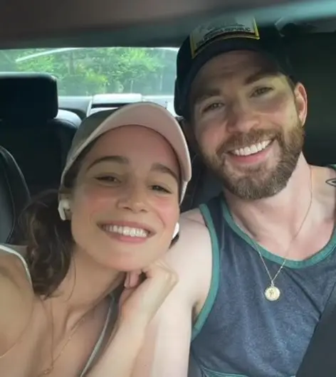 Chris Evans e Alba Baptista (Reprodução Instagram, DR)