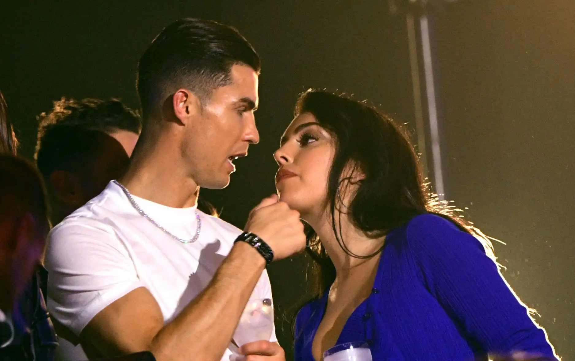 Georgina Rodriguez and Cristiano Ronaldo in the audience during the MTV Europe Music Awards 2019, held at the FIBES Conference & Exhibition Centre of Seville, Spain. (Photo by Ian West/PA Images via Getty Images)