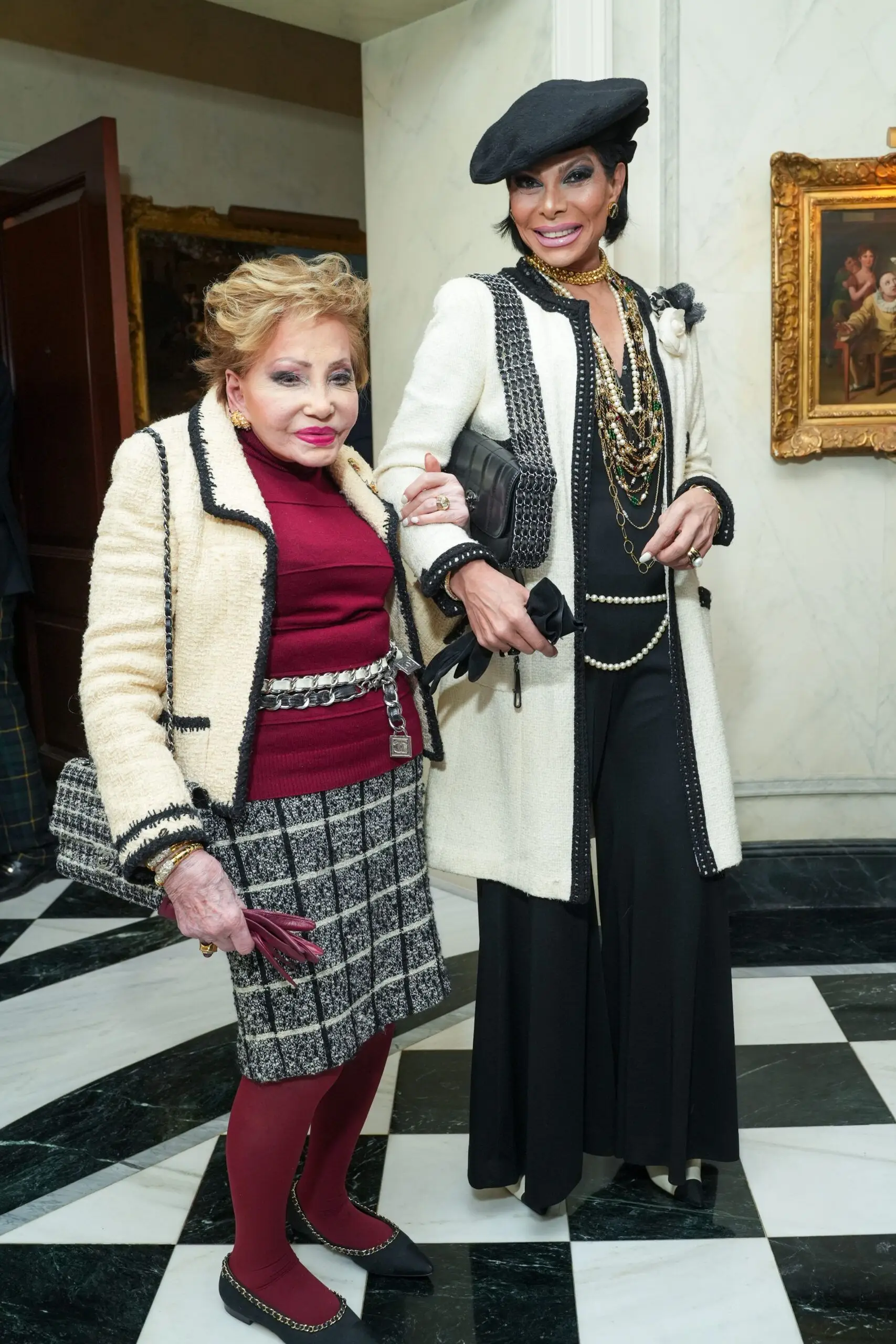 NEW YORK, NEW YORK – DECEMBER 15: Lady Betty Grafstein and Jose Castelo Branco attend Martin & Jean Shafiroff Holiday Cocktail Party in honor of The New York Women’s Foundation in honor of The New York Women’s Foundation at Private Residence on December 15, 2022 in New York City. (Photo by Sean Zanni/Patrick McMullan via Getty Images)