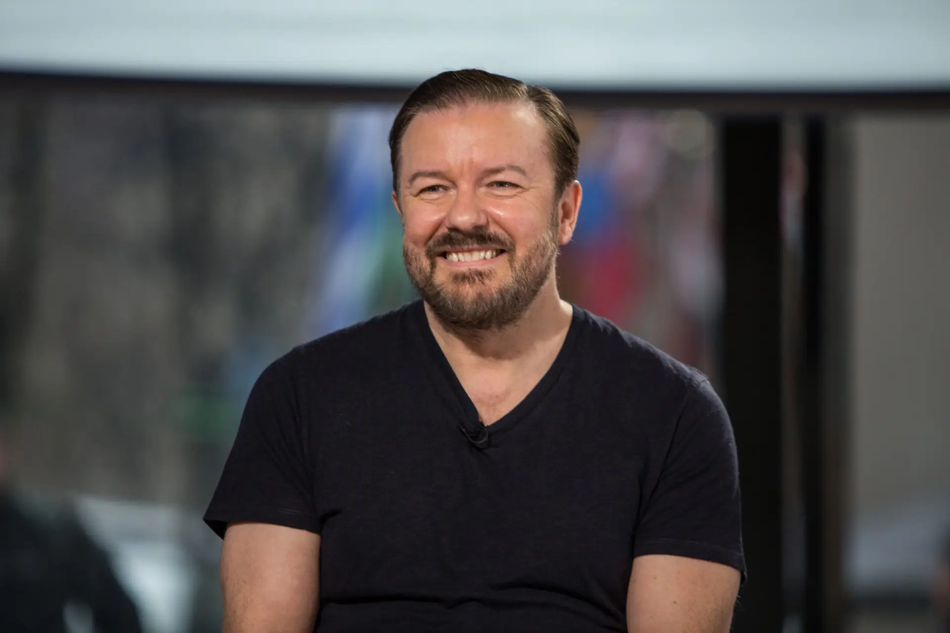 TODAY — Pictured: Ricky Gervais on Tuesday, March 13, 2018 — (Photo by: Nathan Congleton/NBCU Photo Bank/NBCUniversal via Getty Images via Getty Images)