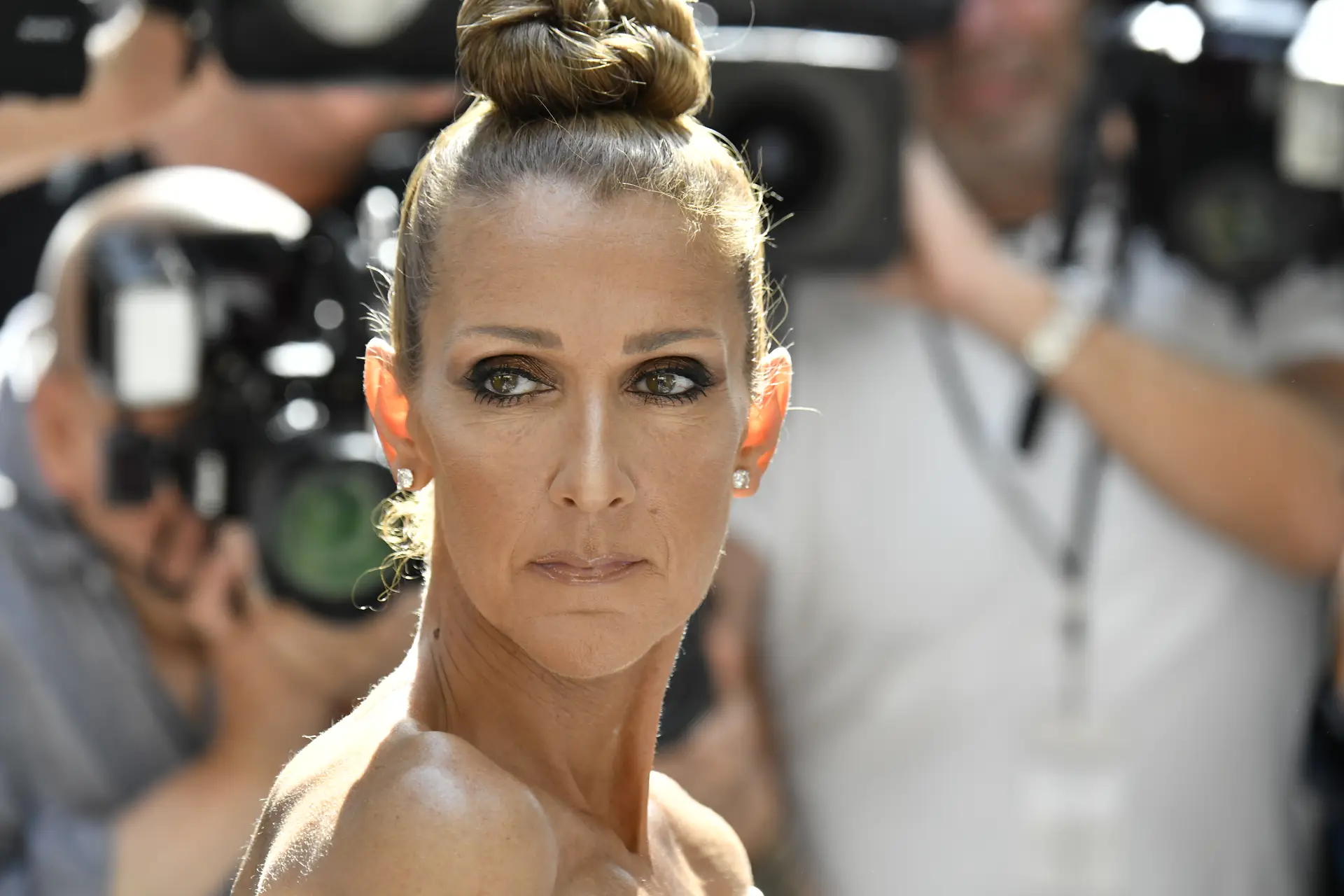 PARIS, FRANCE – JULY 02: Celine Dion during the Alexandre Vauthier Haute Couture Fall/Winter 2019 2020 show as part of Paris Fashion Week on July 02, 2019 in Paris, France. (Photo by Victor VIRGILE/Gamma-Rapho via Getty Images)