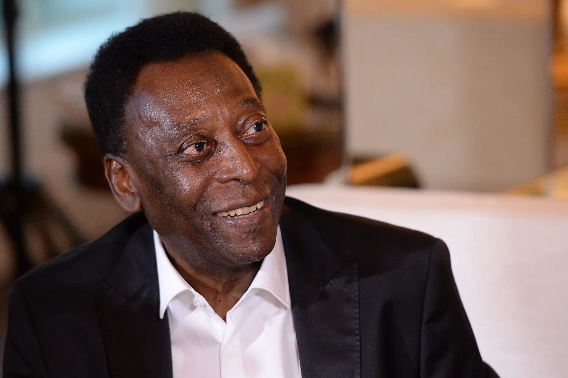 LONDON, ENGLAND – SEPTEMBER 05: Pele prepares at The Savoy Hotel before his attendance of the GQ Men of the Year Awards on September 5, 2017 in London, England. (Photo by Eamonn M. McCormack/Getty Images for Pele10 )