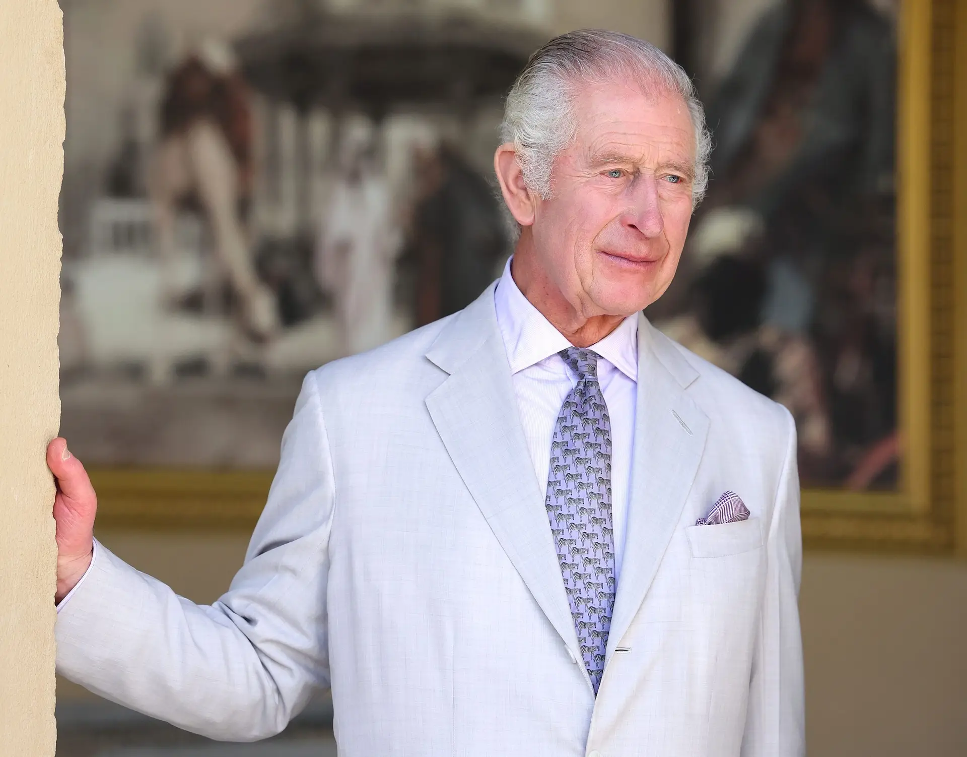 DUBAI, UNITED ARAB EMIRATES – NOVEMBER 30: King Charles III looks on during a Commonwealth and Nature reception during COP28 on November 30, 2023 in Dubai, United Arab Emirates. The King is visiting Dubai to attend COP28 UAE, the United Nation’s Climate Change Conference. (Photo by Chris Jackson/Getty Images)