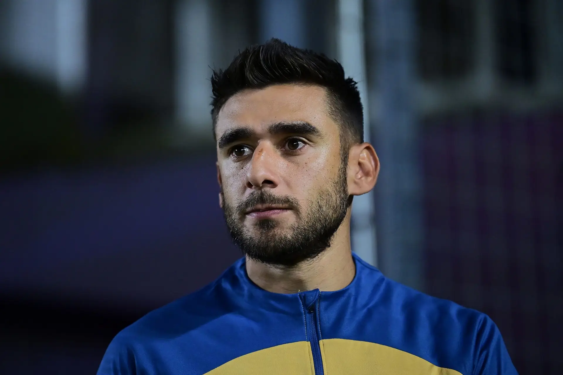 SAN LUIS POTOSI, MEXICO – JANUARY 19: Eduardo Salvio of Pumas looks on prior the 2nd round match between Atletico San Luis and Pumas UNAM as part of the Torneo Clausura 2024 Liga MX at Estadio Alfonso Lastras on January 19, 2024 in San Luis Potosi, Mexico. (Photo by Ricardo Hernandez/Jam Media/Getty Images)