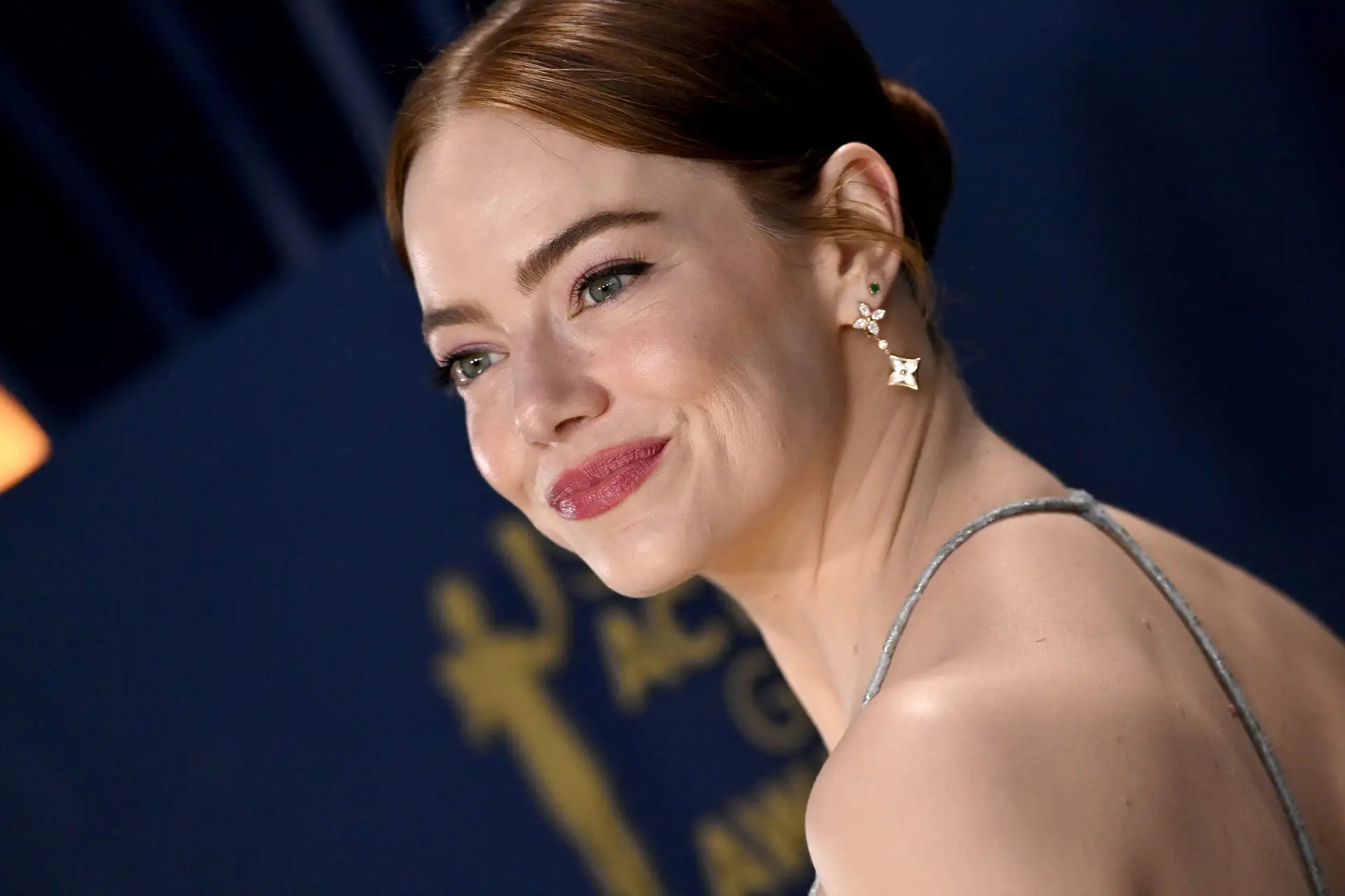 LOS ANGELES, CALIFORNIA – FEBRUARY 24: Emma Stone attends the 30th Annual Screen Actors Guild Awards at Shrine Auditorium and Expo Hall on February 24, 2024 in Los Angeles, California. (Photo by Axelle/Bauer-Griffin/FilmMagic)